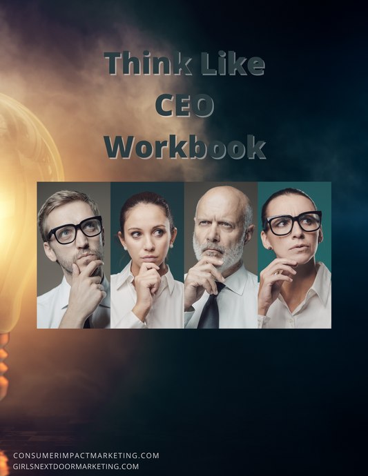 Entrepreneur's Planner - Think Like CEO Workbook - 53 Pages