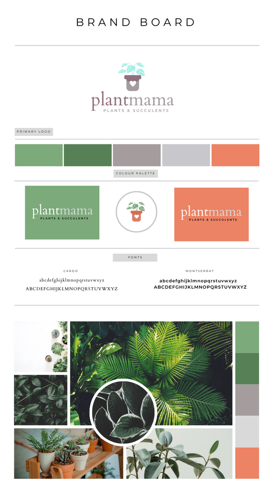 Branding Board 154 - Plant Mama Plants & Succulents