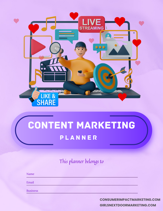 Content Marketing Planner - 30 Pages