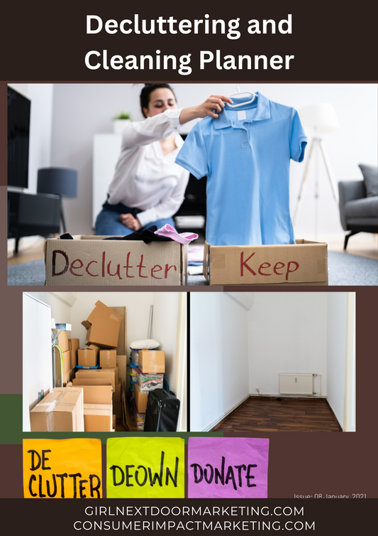 Decluttering and Cleaning Planner - 31 Pages