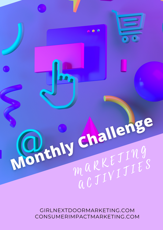 Monthly Marketing Activities Challenge - 23 Pages