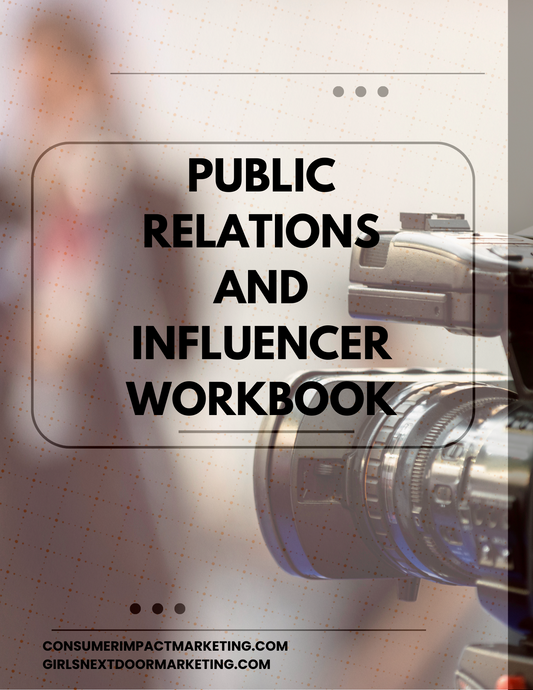 Public Relations and Influencer Workbook - 11 Pages