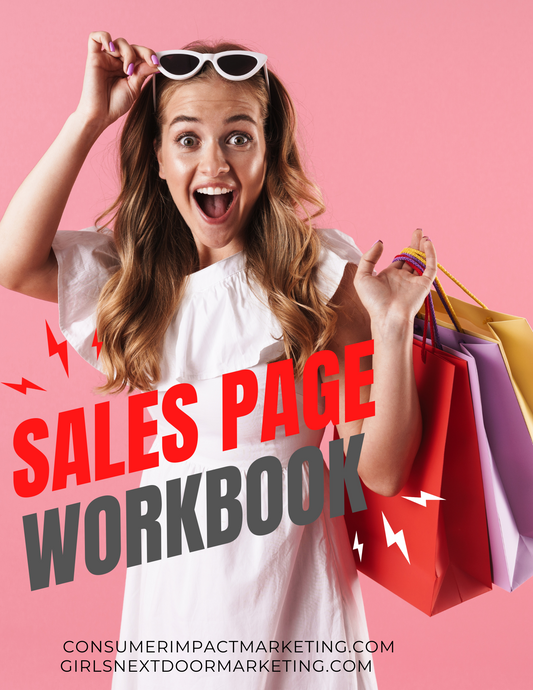 Sales Page Workbook - 10 Pages