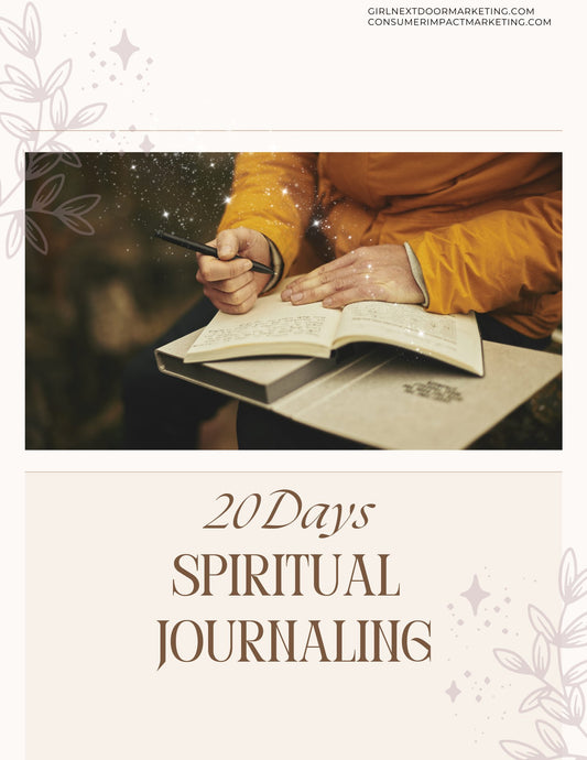 20 Days Spiritual Journaling Challenge - 23 Pages - Girls Next Door Marketplace