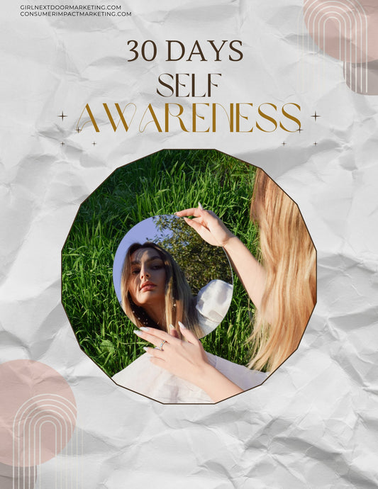 30 Days Self-Awareness Challenge - 33 Pages - Girls Next Door Marketplace