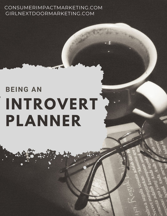 Being an Introvert Planner - 22 Pages - Girls Next Door Marketplace