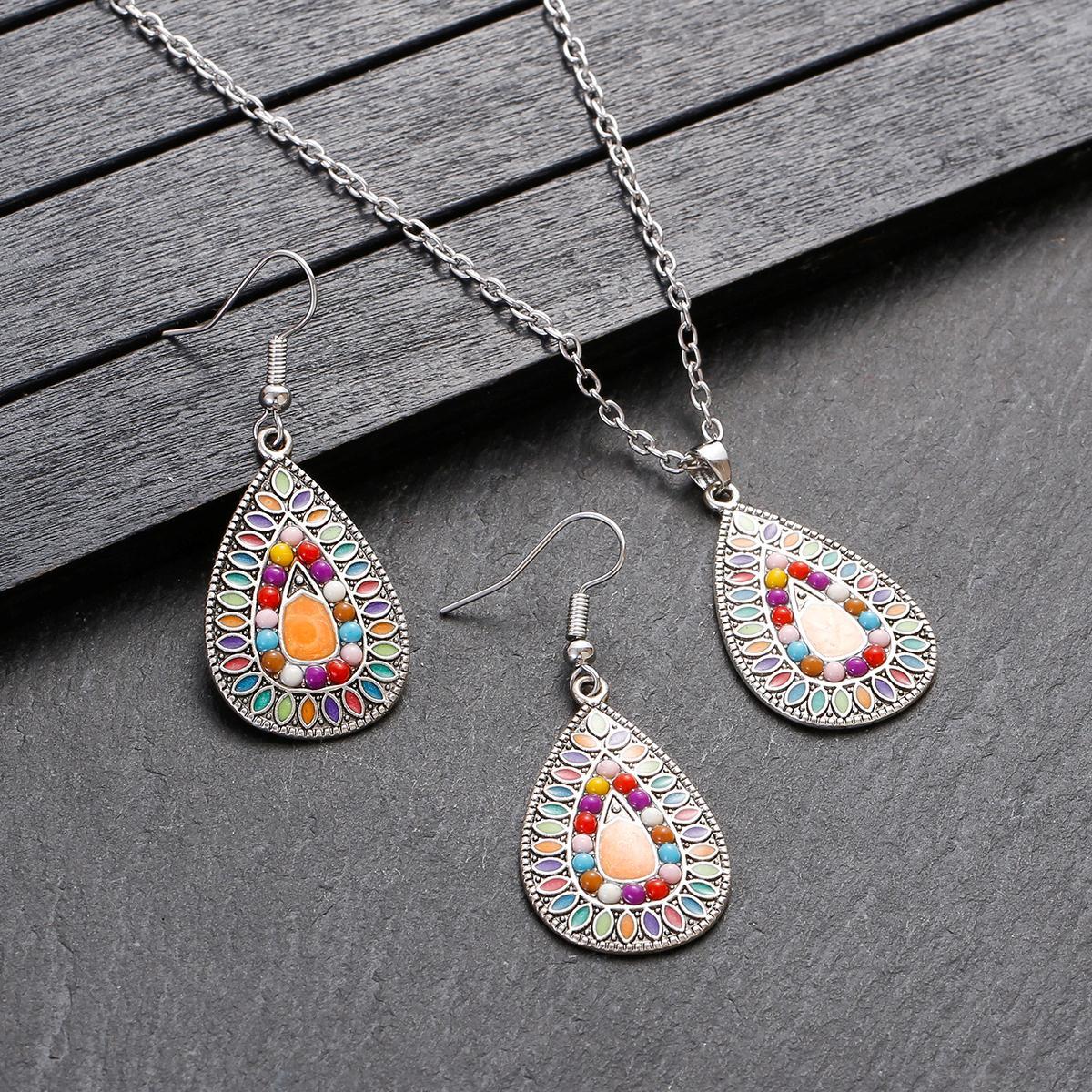 Bohemian Style Colorful Bead Jewelry Set