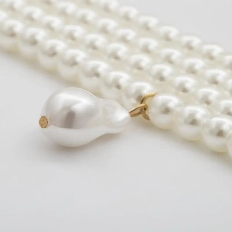 Women Necklace Fashion Simple Ladies Exquisite Temperament Multi Layers Pearl Pendant Clavicle Chain Girl Accessories