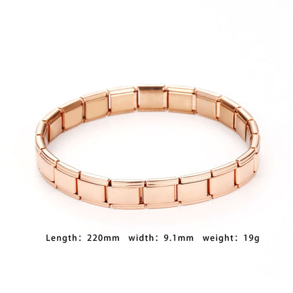 Simple and personalized bracelet, geometric and fashionable titanium steel bracelet