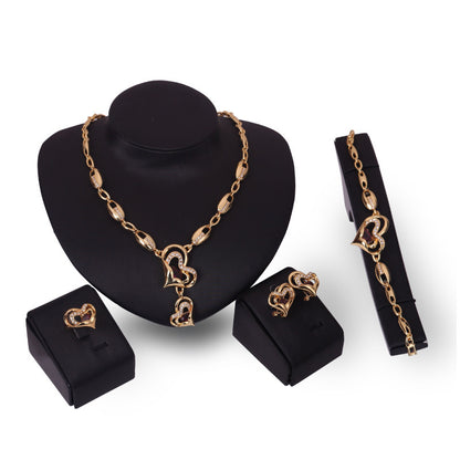 Exaggerated Alloy Four-piece Jewelry Set