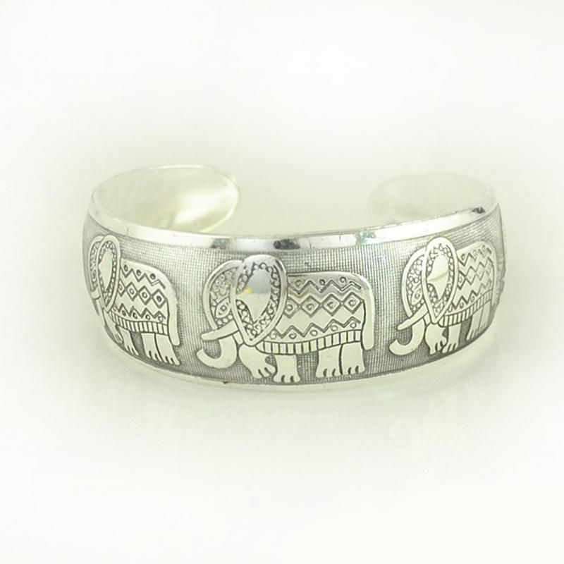 Elephant Tibetan Tibet Silver Plated Bracelets