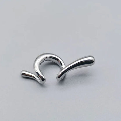 Irregular ear bone clip snake shaped ear clip temperament geometric earrings extremely simple style without ear holes earrings ﻿