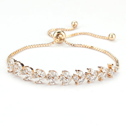 Micro Inlaid Zircon Pull Out Bracelet