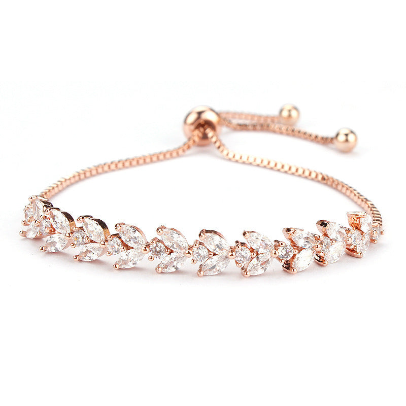 Micro Inlaid Zircon Pull Out Bracelet