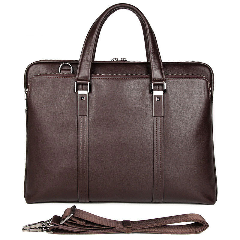 Gentleman Style Leather Men's Bags Business Bag Briefcases Men's Handbags Atmospheric And Stable Handbags