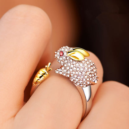 Rhinestone Zodiac Ring