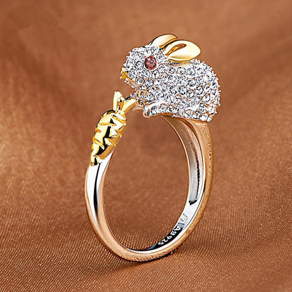 Rhinestone Zodiac Ring