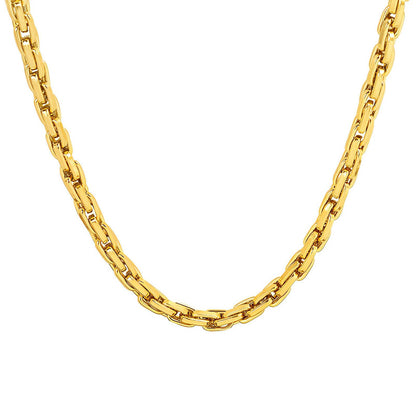 18K gold plated Stainless steel necklace, Intensity