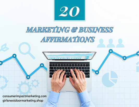 20 Marketing & Business Affirmations - 21 Pages