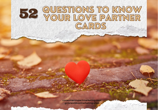 52 Questions To Know Your Love Partner Cards - 53 Pages