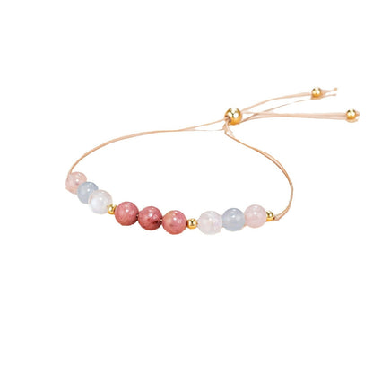 Natural Stone Moonstone Bracelet Female Adjustable Fine Carrying Strap