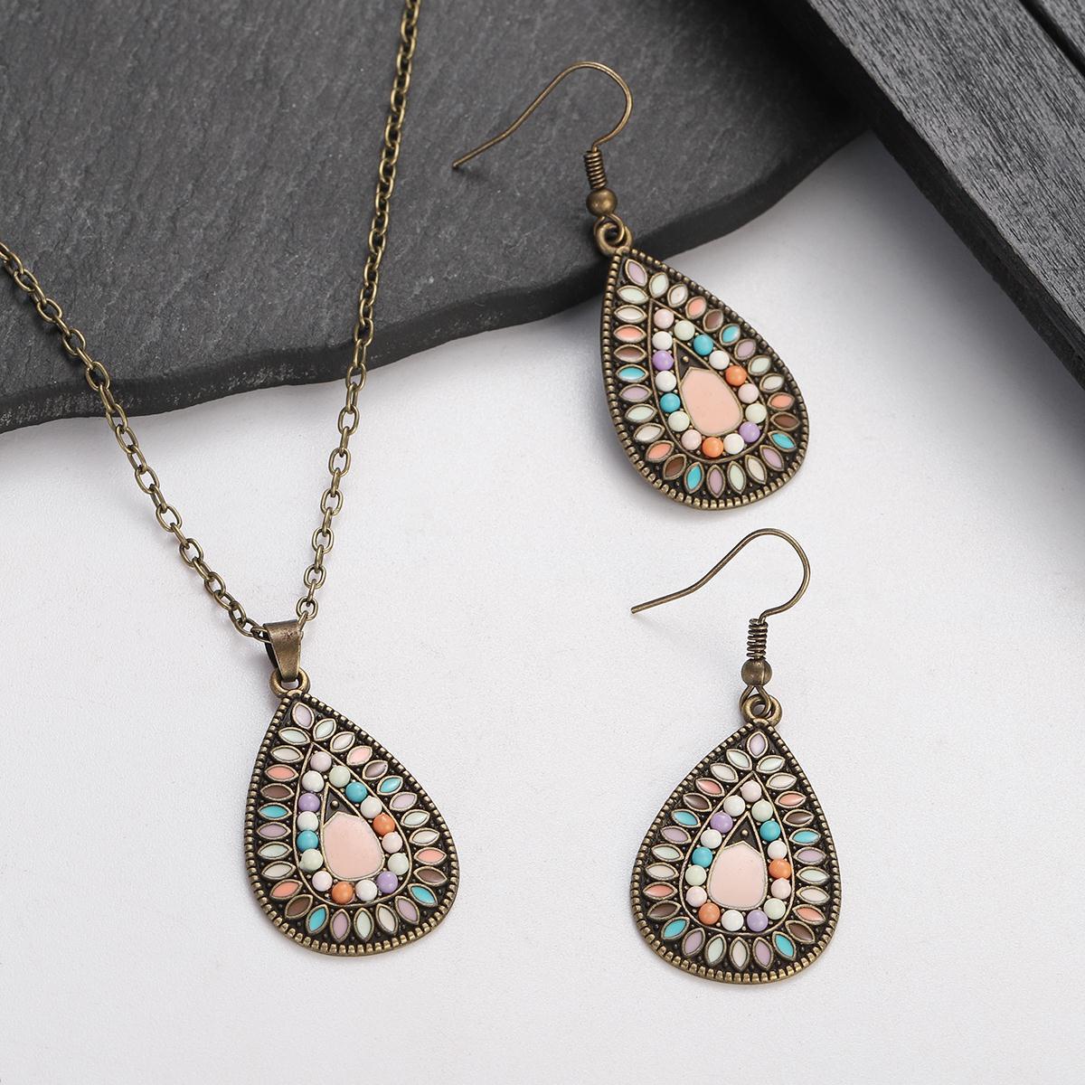 Bohemian Style Colorful Bead Jewelry Set