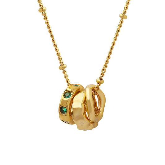 18K gold plated Stainless steel necklace, Intensity