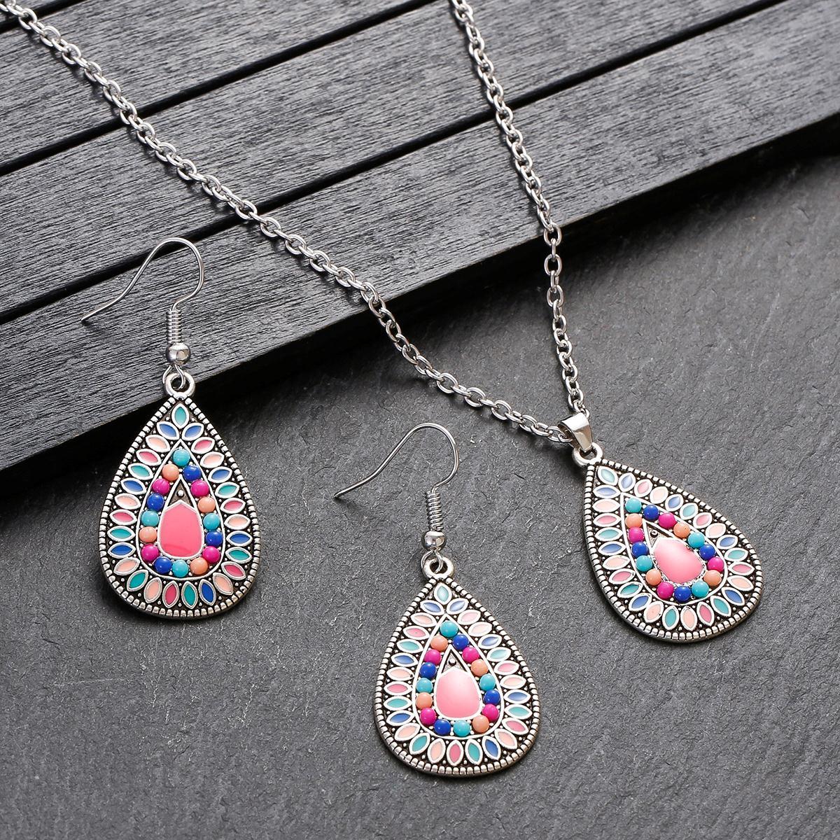 Bohemian Style Colorful Bead Jewelry Set