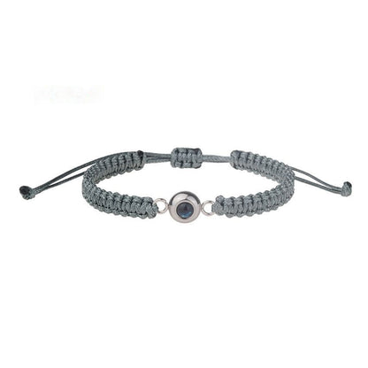 Hand-woven Round Titanium Steel Projection Bracelet