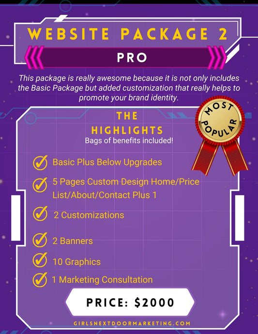 Website Package 2 - Pro