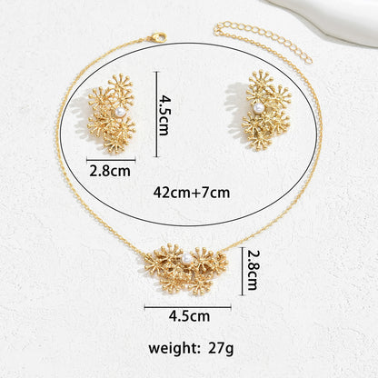 Fashion SUNFLOWER Design Women Necklace Suit