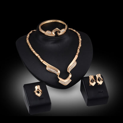 Jewelry Trendy Fashion Clavicle Chain Necklace Set