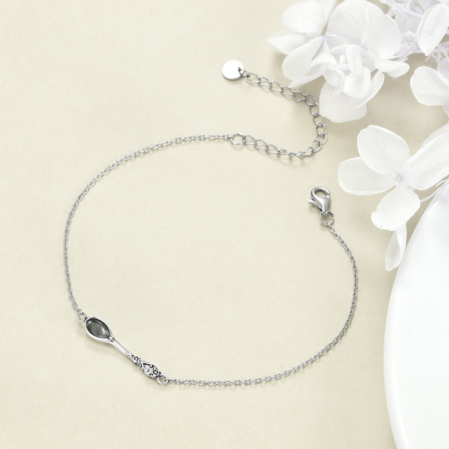 Spoon Bracelet 925 Sterling Silver Spoon Bracelet Spoon Jewelry for Women Girls Gifts