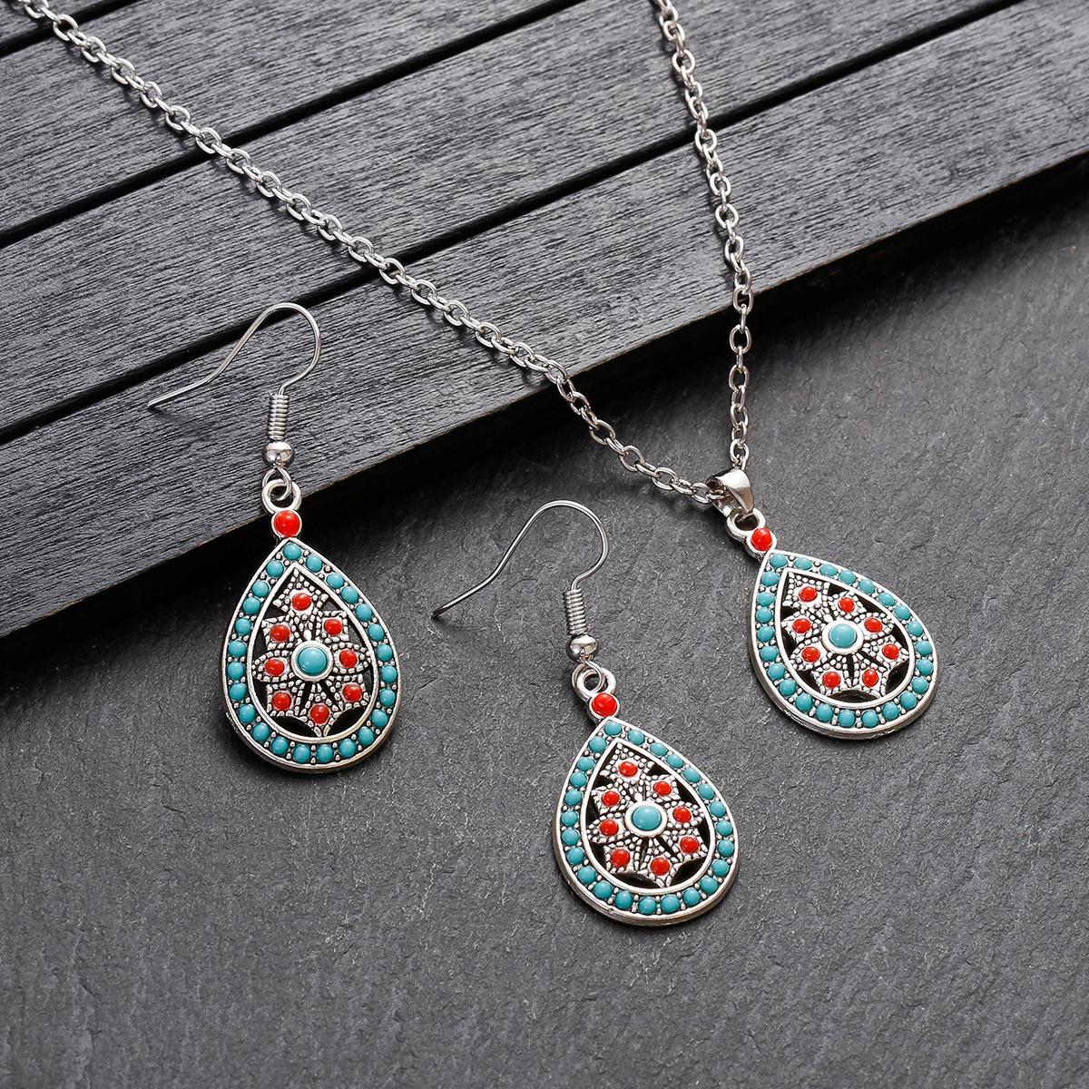 Bohemian Style Colorful Bead Jewelry Set