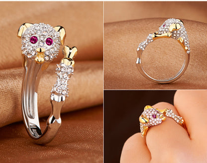 Rhinestone Zodiac Ring