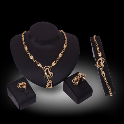 Exaggerated Alloy Four-piece Jewelry Set