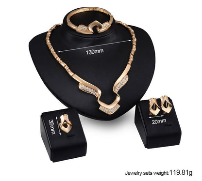 Jewelry Trendy Fashion Clavicle Chain Necklace Set