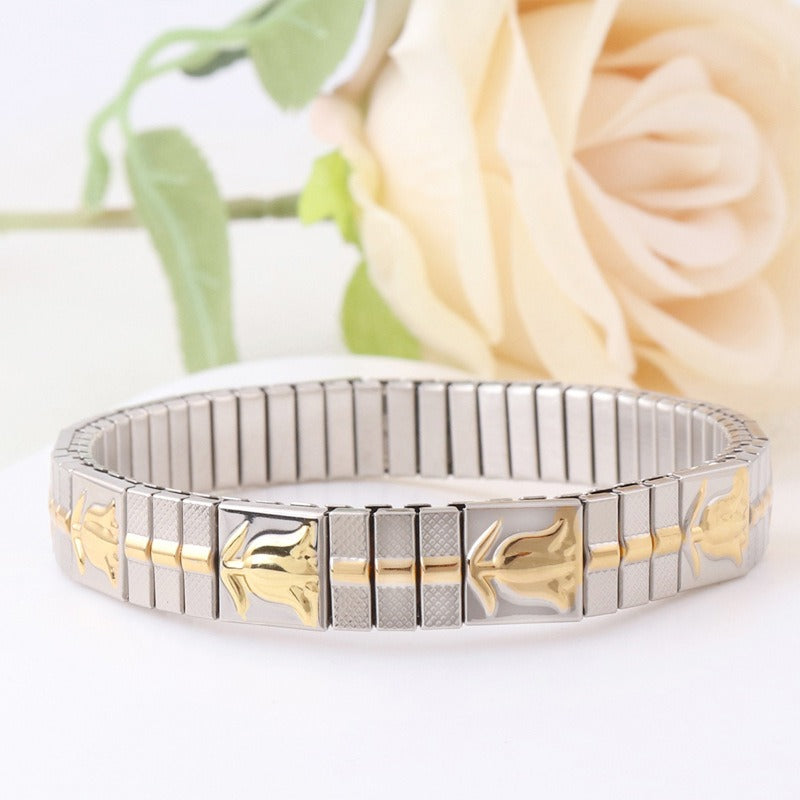 stainless steel elastic bracelet