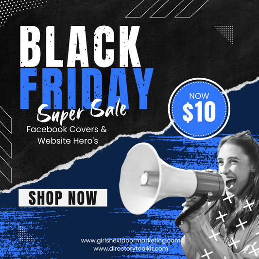 Black Friday- Facebook Covers &  Website Hero's