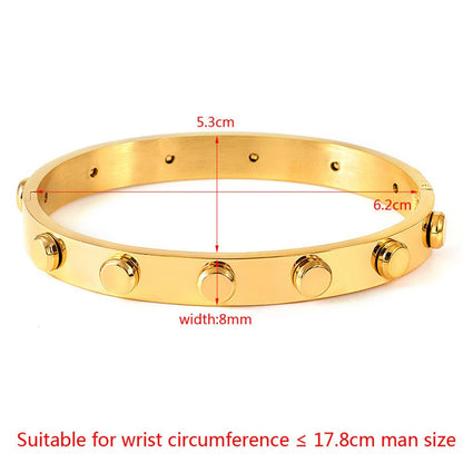 Versatile Essence Concealed Buckle Stainless Steel Bracelet and Bracelet for Women