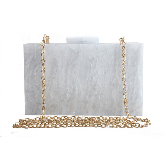 Women Handbags Marble Pattern Acrylic Bag Luxury Handbags Women Bags