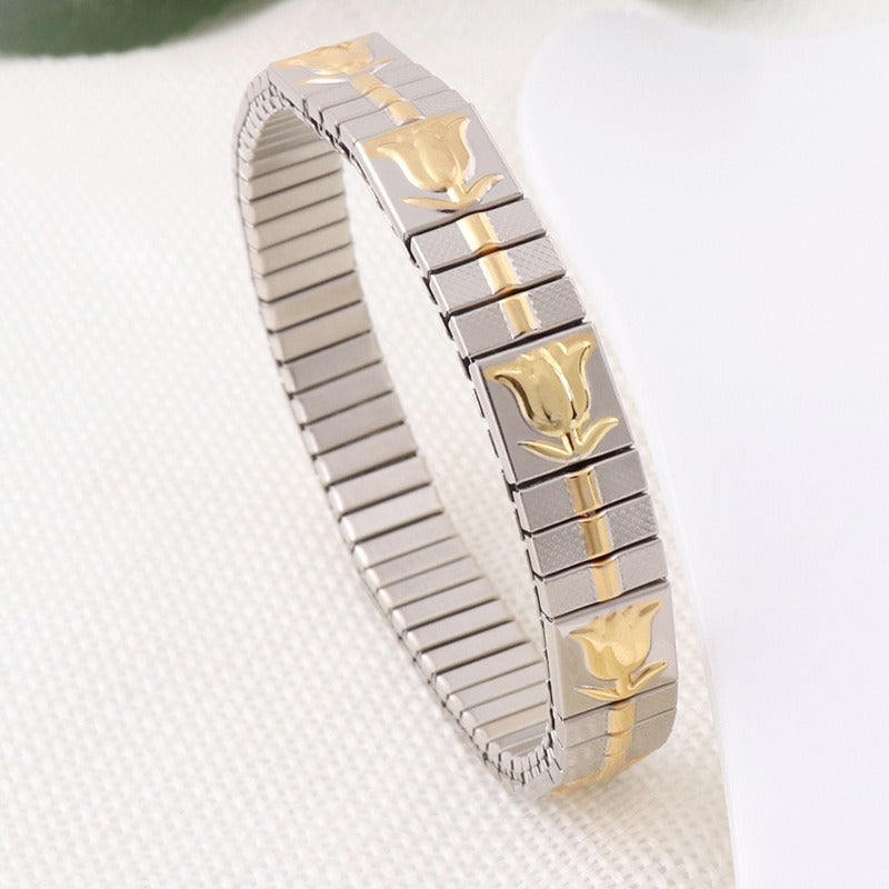 stainless steel elastic bracelet