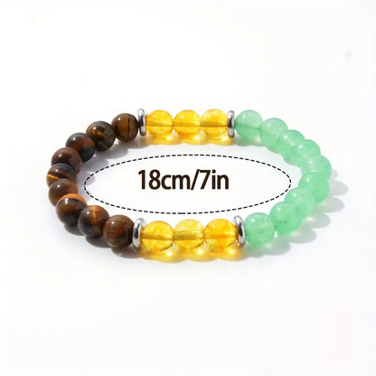 8mm Beaded Bracelet Tiger Stone