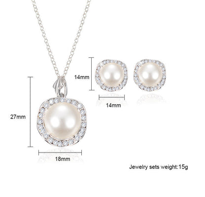 European And American Wedding Jewelry Banquet Fashion Jewelry Set