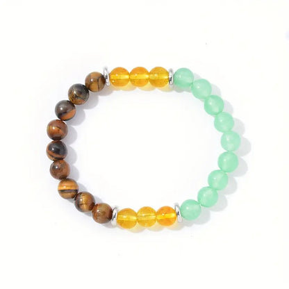 8mm Beaded Bracelet Tiger Stone