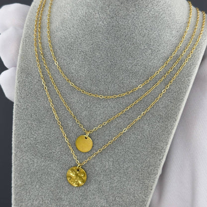 18K gold plated Stainless steel necklace, Intensity