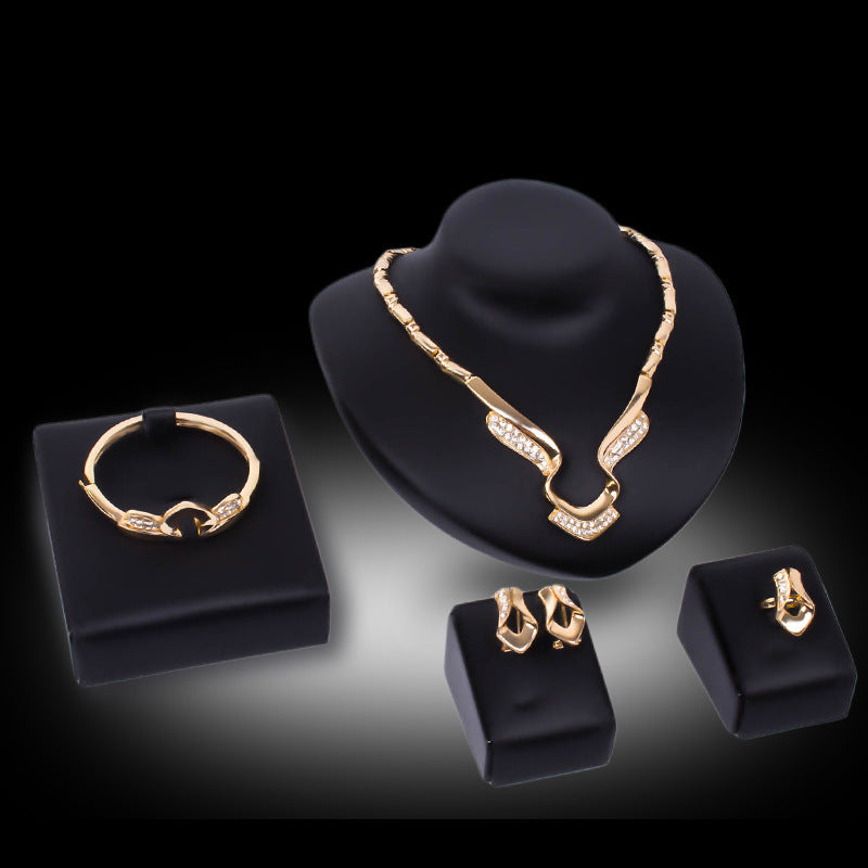 Jewelry Trendy Fashion Clavicle Chain Necklace Set