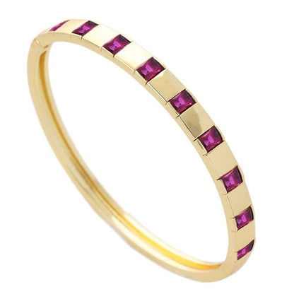 Geometric shaped zircon bracelet