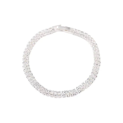 Full diamond zircon couple bracelet jewelry gift