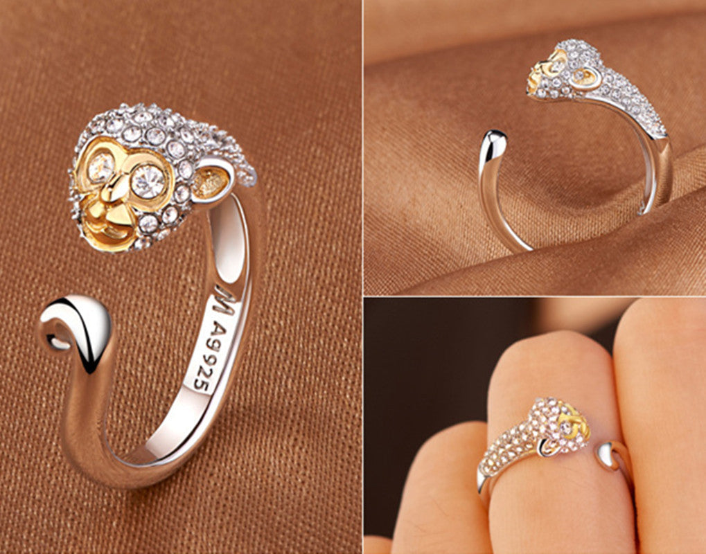 Rhinestone Zodiac Ring